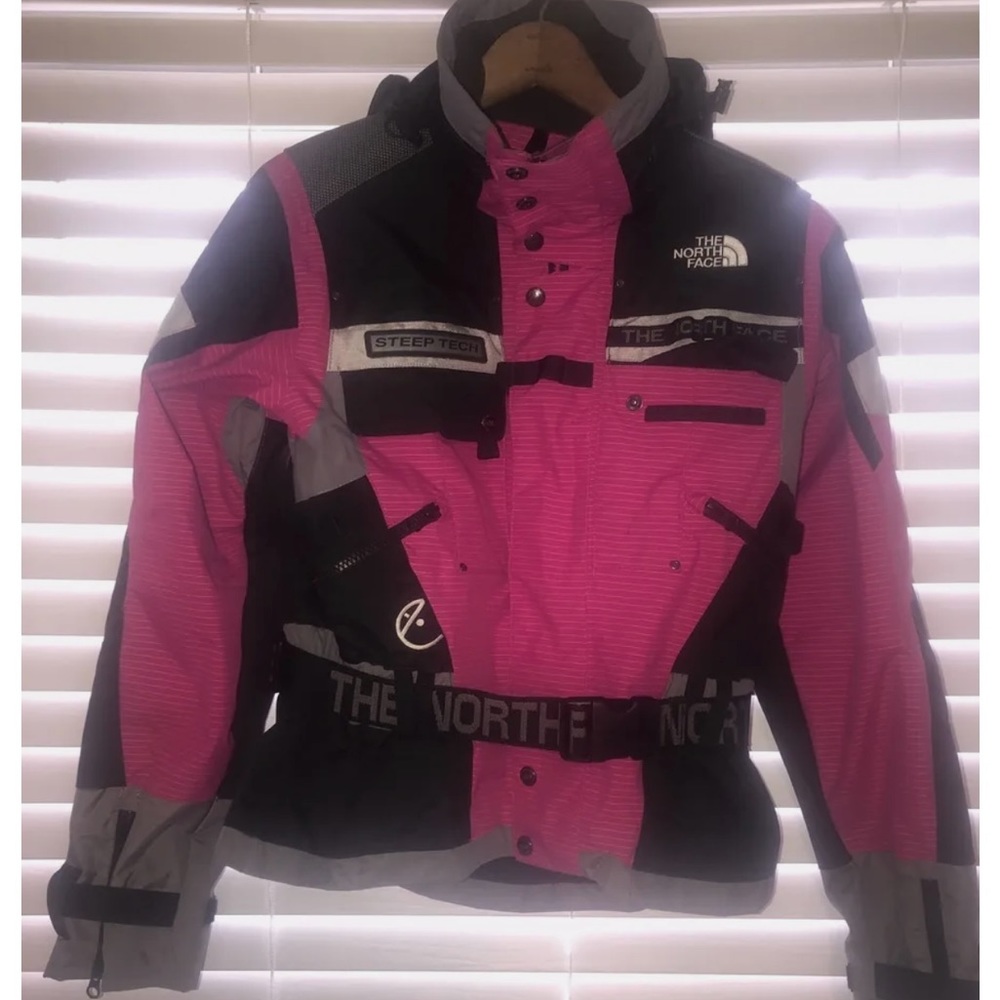COPY - Women's THE NORTH FACE  STEEP TECH EXTREME - BELT PINK & BLACK JACKET S-…
